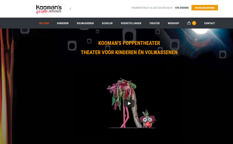 webdesign theater kinderen